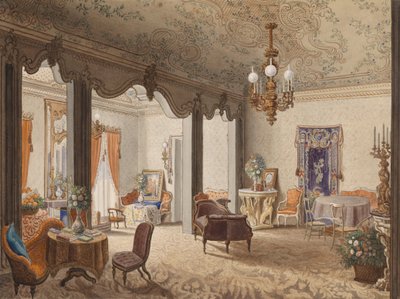 Salon of the Empress of Russia in Palermo by Unbekannt Unbekannt